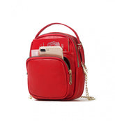 MAYFAIR Red Leather Bag Female
